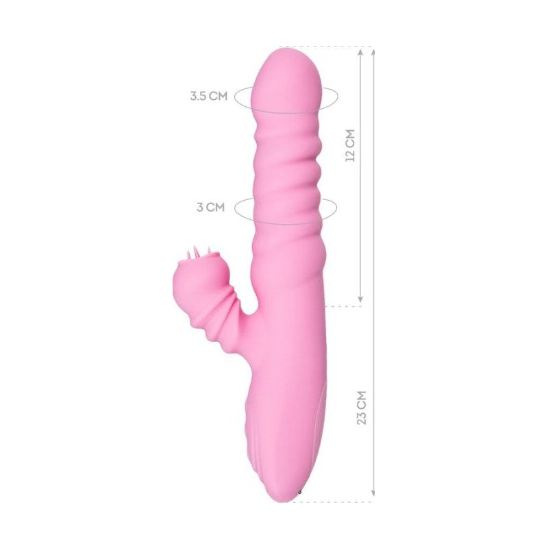 JOS Lixy Heating and Rotating Petal Clit Stimulator, Pink