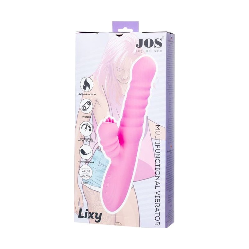 JOS Lixy Heating and Rotating Petal Clit Stimulator, Pink