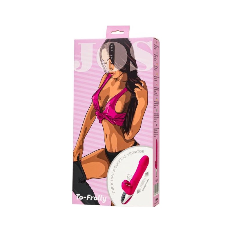 JOS To-Frolly Thrusting & Sucking Vibrator, Pink