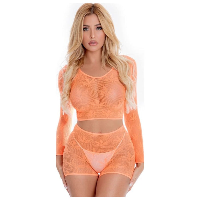 Leaf It To Me Short Set Orange