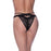 Exposed Peek-A-Boo Cheeky Panty, Black/Red/Blue S/M, L/XL, Queen