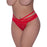 Exposed Peek-A-Boo Cheeky Panty, Black/Red/Blue S/M, L/XL, Queen