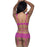 Cutout Dress and G-String Set, Rasperry, S/M, M/L - Exposed