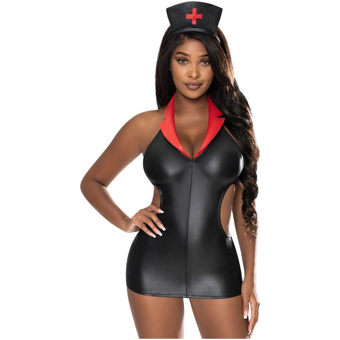 Night Nurse Costume, Black- Exposed
