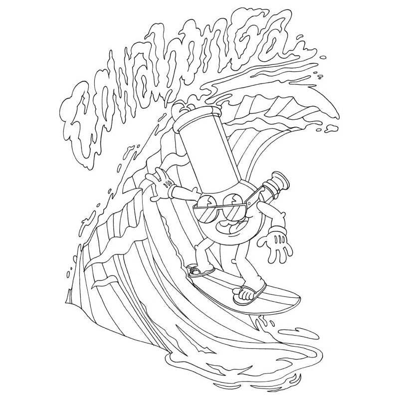 High AF Colouring Book - Wood Rocket