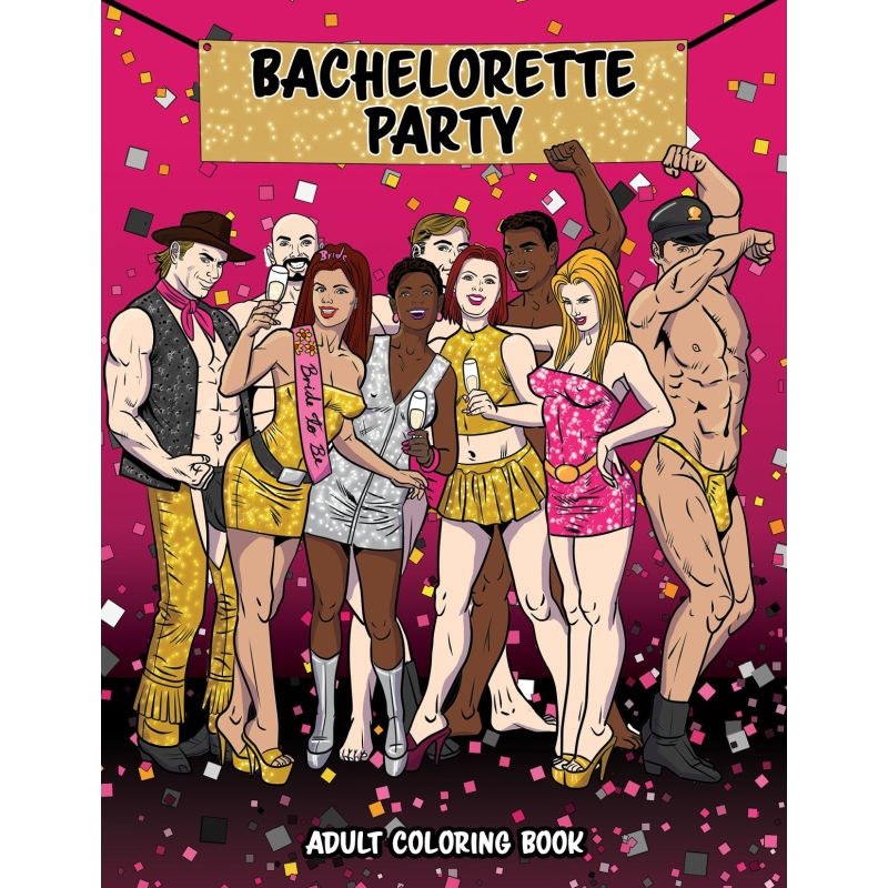 Bachelorette Party Colouring Book - Wood Rocket