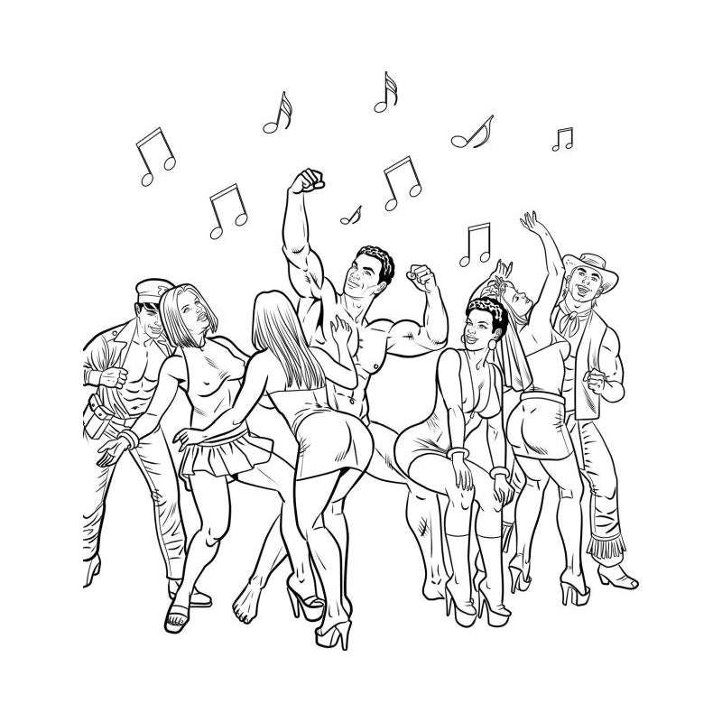 Bachelorette Party Colouring Book - Wood Rocket