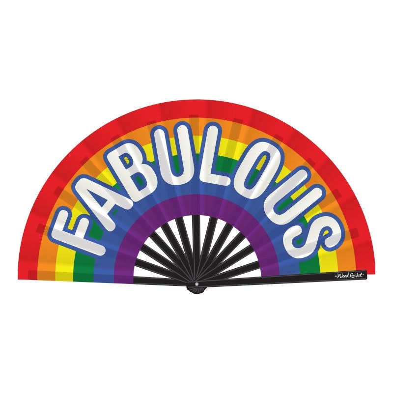 Wood Rocket 13" Fabulous Folding Fan