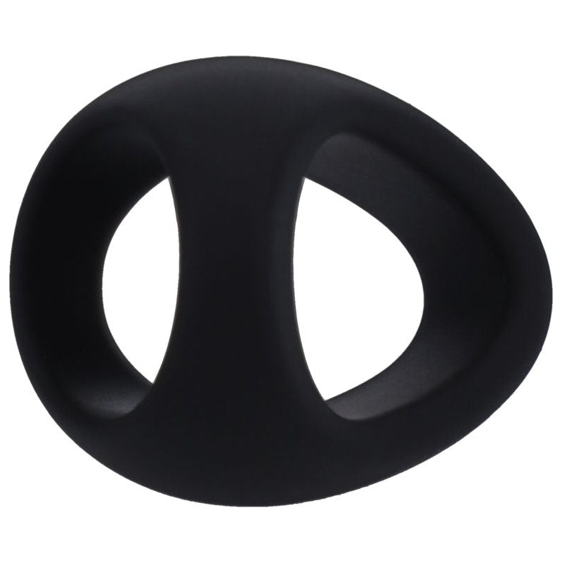 Tantus Stirrup Silicone Cock Ring, 35mm, Onyx