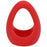 Tantus Stirrup Silicone Cock Ring, 35mm, Crimson