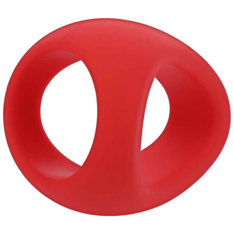Tantus Stirrup Silicone Cock Ring, 35mm, Crimson