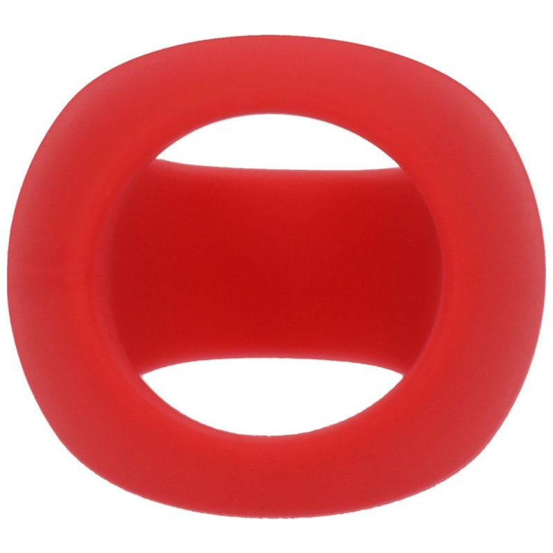Tantus Stirrup Silicone Cock Ring, 35mm, Crimson