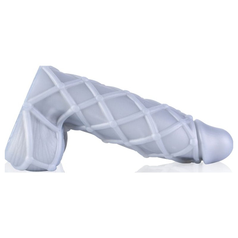 Sport Fucker Fetishique Liquid Silicone Dildo, Medium (20cm), Silver