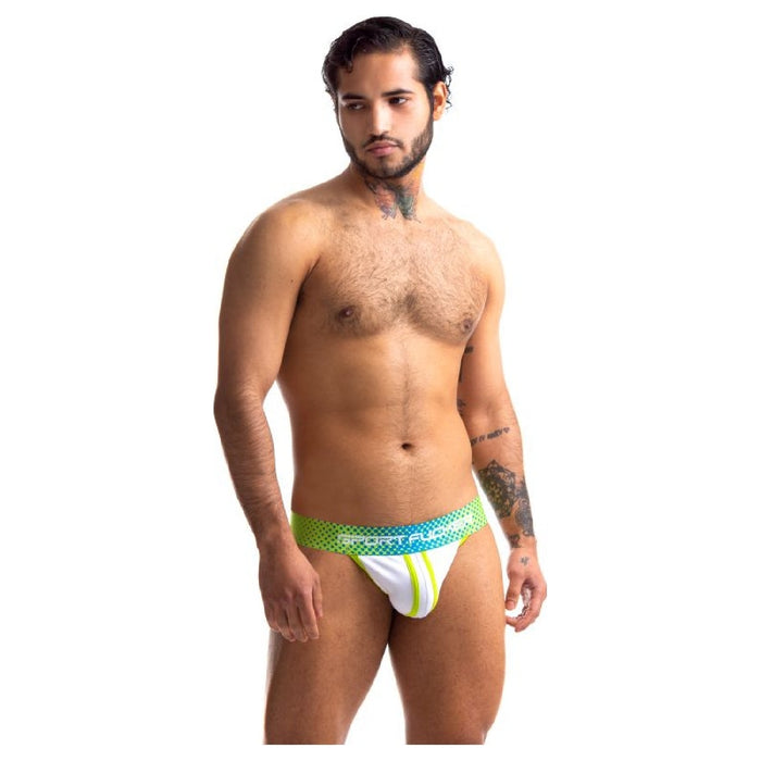 Sport Fucker Jersey Jock, S/M/L, Green/White