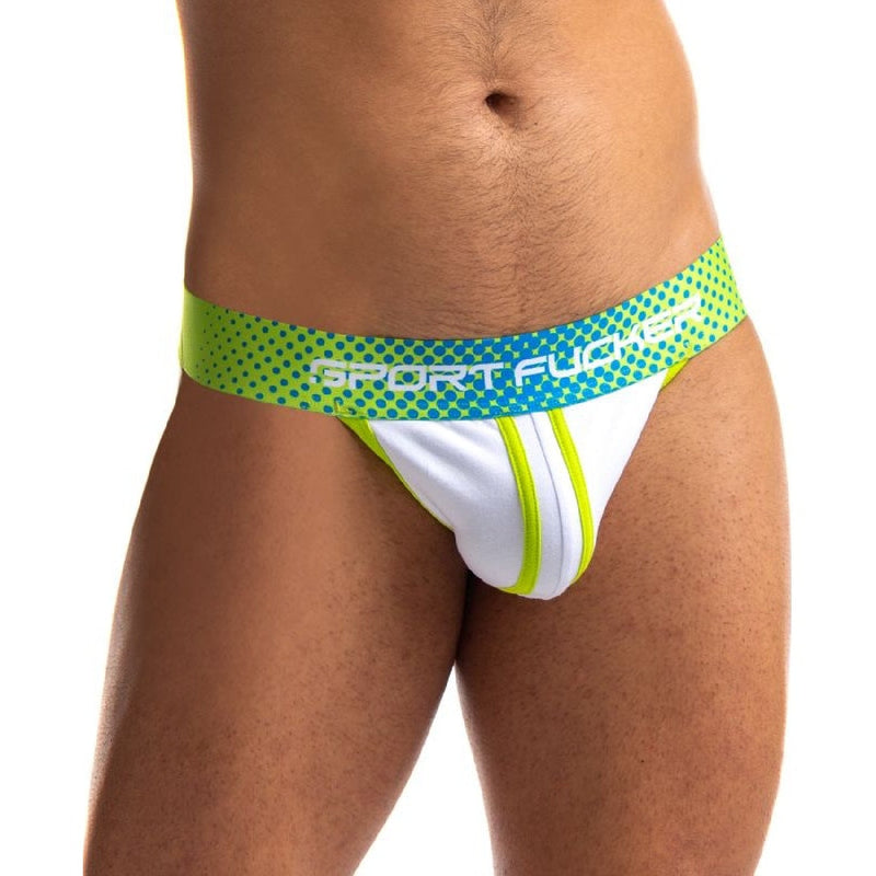 Sport Fucker Jersey Jock, S/M/L, Green/White