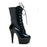 Ellie Shoes Stiletto Ankle Boot with Inner Zipper, 6"/15cm Stiletto, Black, 7-9
