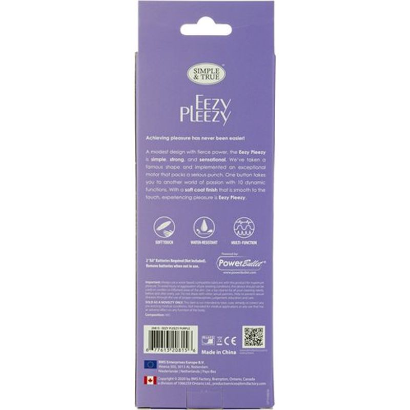 Power Bullet Eezy Pleezy Bullet Vibrator, Purple