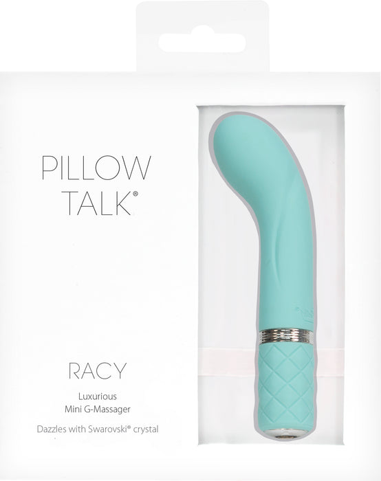 Pillow Talk Racy Rechargeable Vibrator, Teal/Pink