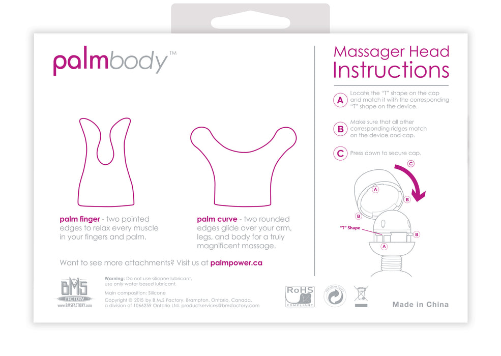 PalmBody Massager Heads (For use with PalmPower)