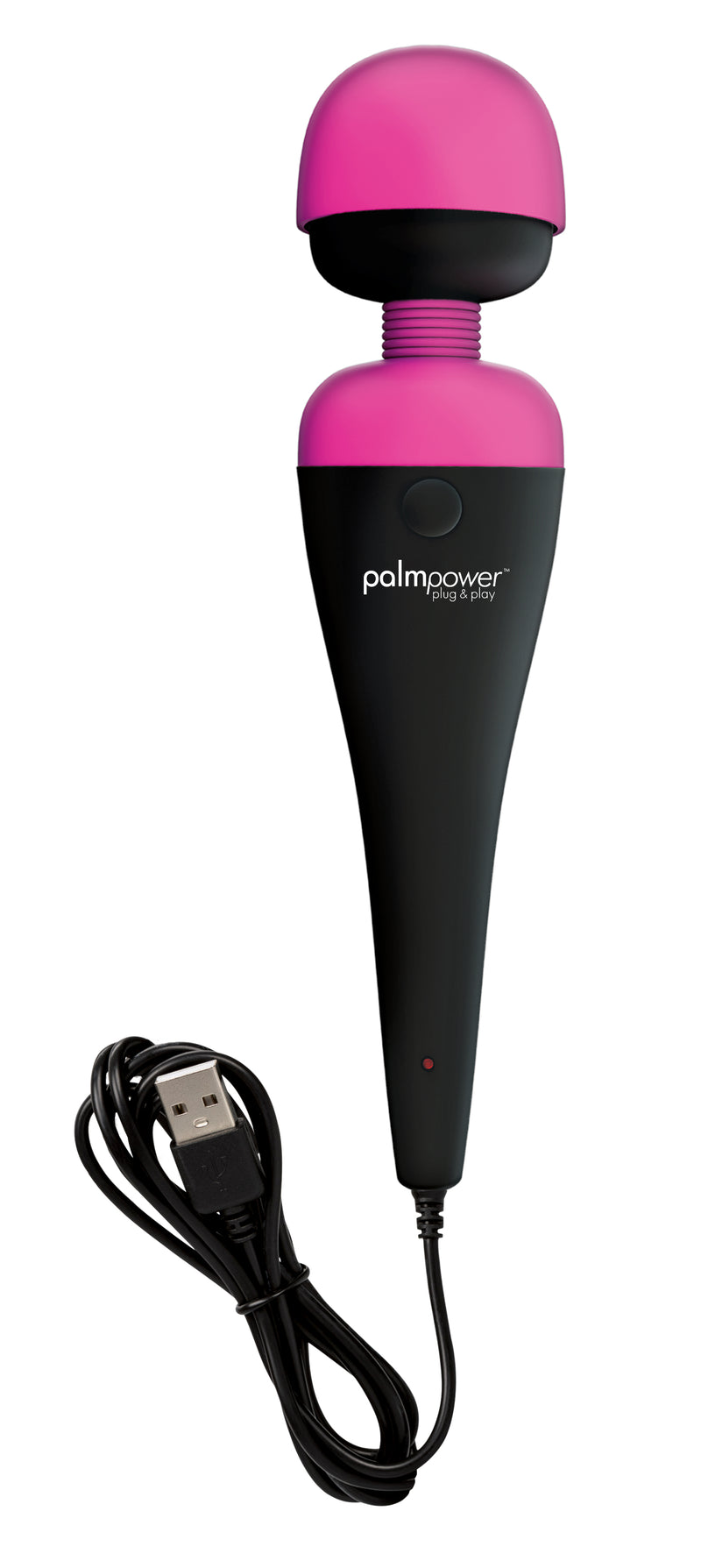PalmPower Plug and Play USB Massage Wand, Pink