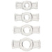 TitanMen Cock Ring 4-piece Set, Clear