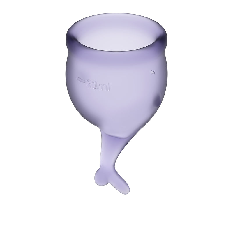 Satisfyer Feel Secure Menstrual Cup Lila 2pk