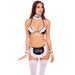 At Your Service 6-Piece Maid Costume, Black/White, One Size  - Rene Rofe Sexy