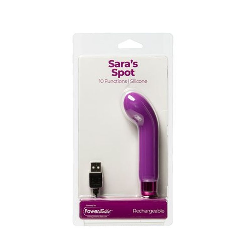 PowerBullet Sara’s Spot G-Spot Vibrator, Purple