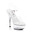 Ellie Shoes Sandal with 6"/15cm Heel, Size 7-9, Clear