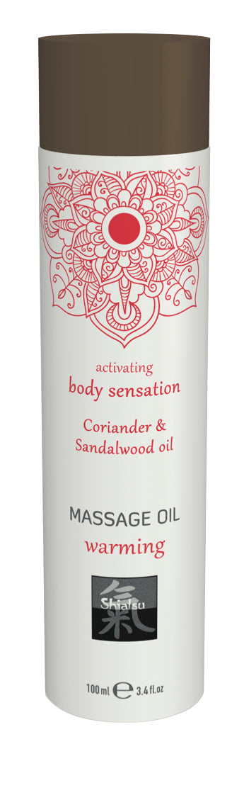 Shiatsu Massage Oil Warming Coriander And Sandalwood Oil 100ml