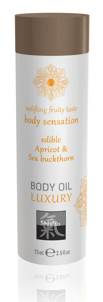 Shiatsu Luxury Body Oil Edible Apricot and Sea Buckthorn 75ml