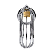Metal Birdcage Cock Cage, 4cm, Silver