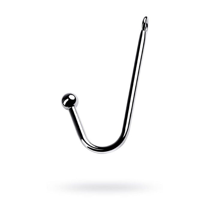 Silver Metal Anal Hook with Ball, Silver