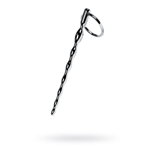 Metal Braided Urethral Plug with Replaceable Ring, Silver
