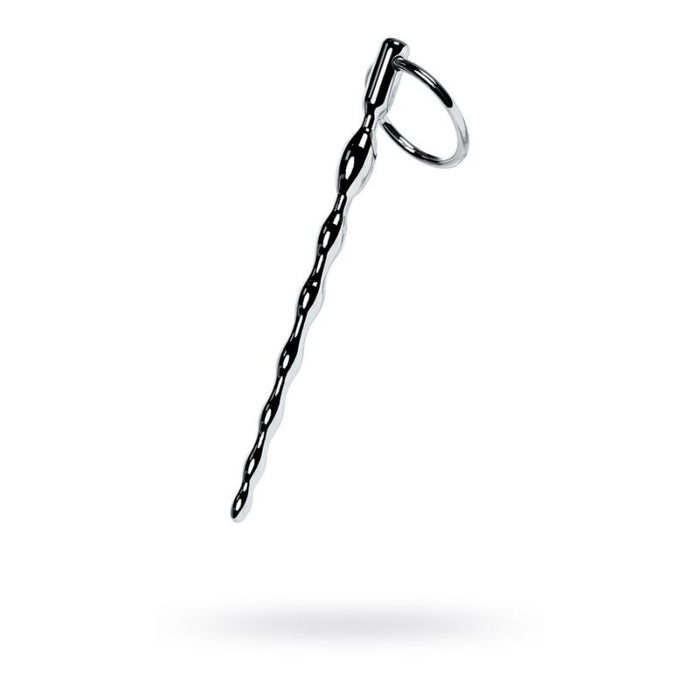 Metal Braided Urethral Plug with Replaceable Ring, Silver