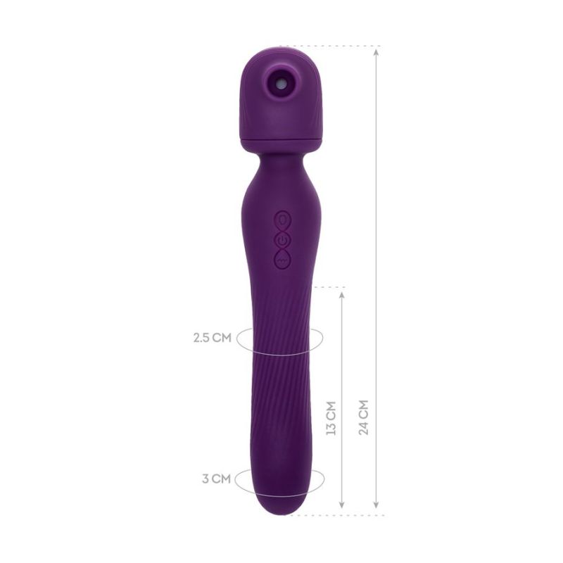 JOS Kisom 2-in-1 Stimulator Wand, Violet