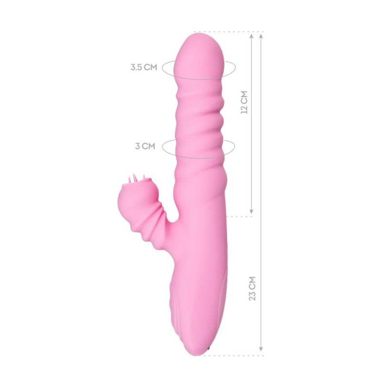 JOS Lixy Heating and Rotating Petal Clit Stimulator, Pink