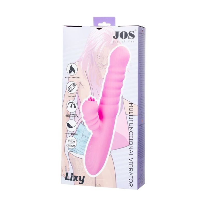 JOS Lixy Heating and Rotating Petal Clit Stimulator, Pink