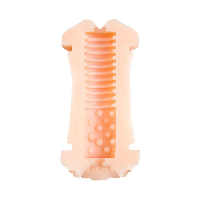 JOS Lulu Dual End Masturbator, 14.5cm x 6.2cm, Blue