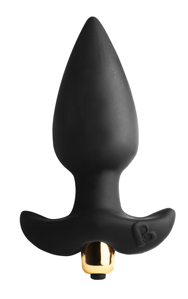 Rocks Off Butt Throb Vibrating Butt Plug Black