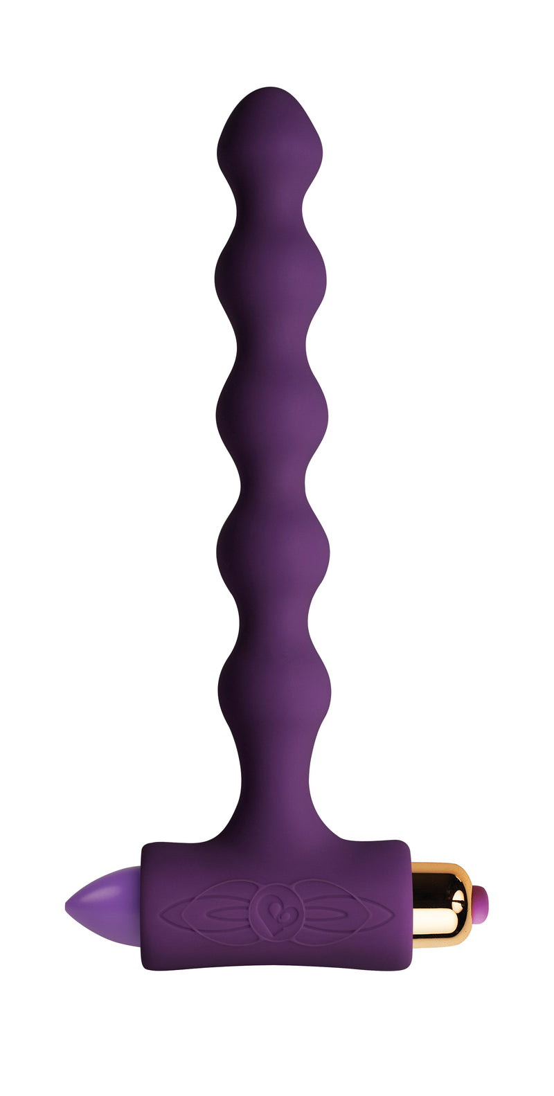 Rocks Off Petite Sensations Pearls Anal Beads w/bullet Purple, Black