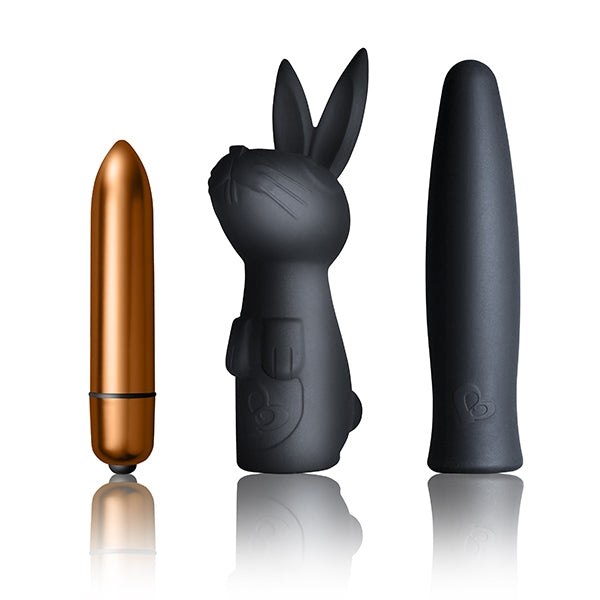 Rocks Off Silhouette Dark Desires Vibrator Set, Black