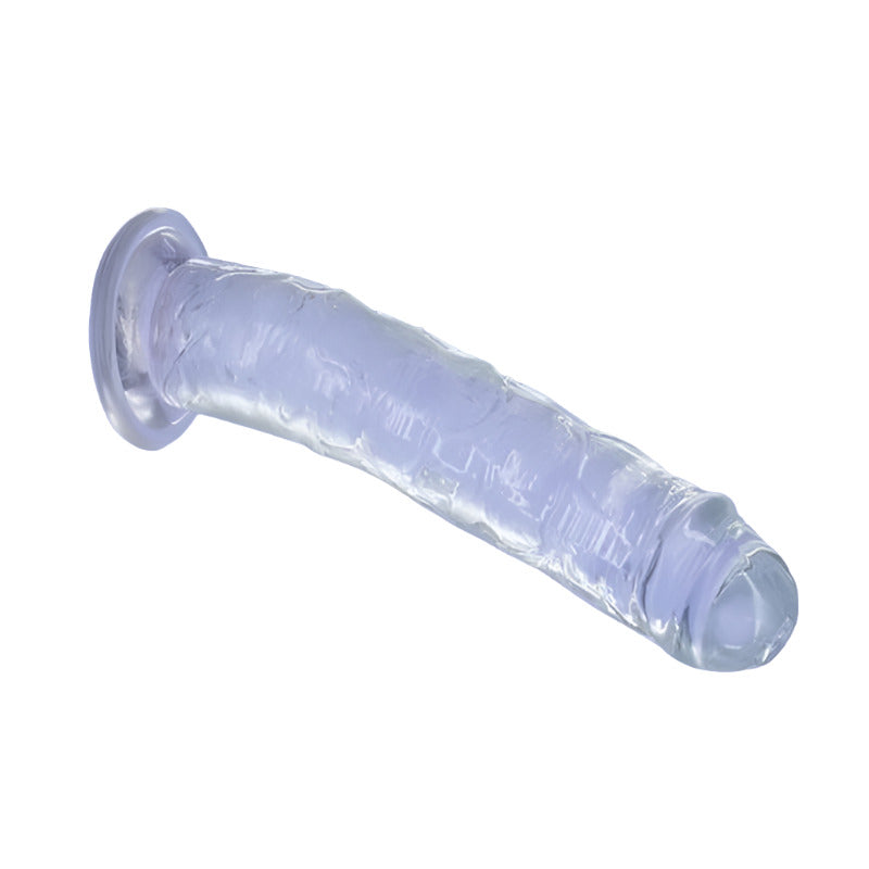 Addiction Crystal Dildo Straight, 9in/23cm, Clear
