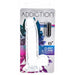 Addiction Crystal Dildo w Balls, 8in/20cm, Clear