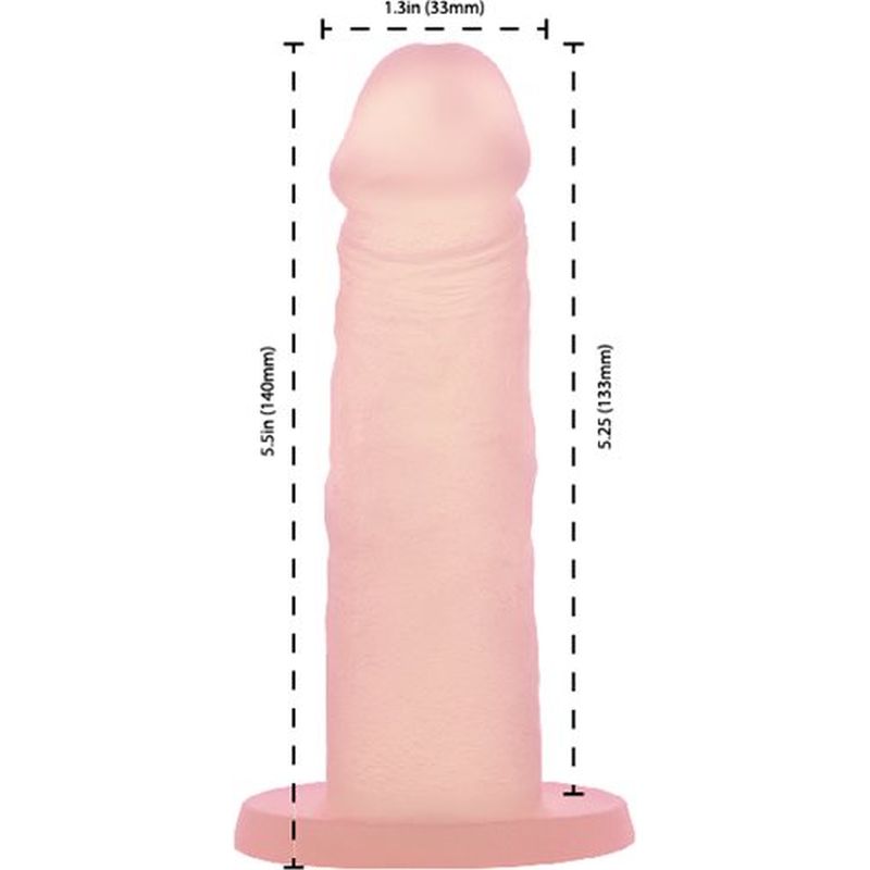 Addiction Cocktails Dildo, Peach Bellini, 5.5in/14cm