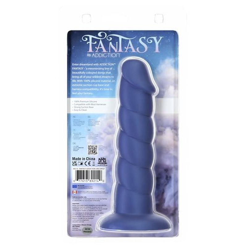 Addiction Unicorn Dildo 8"/20cm Blue