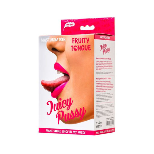 Juicy Fruity Tongue Masturbator, 19cm, Flesh