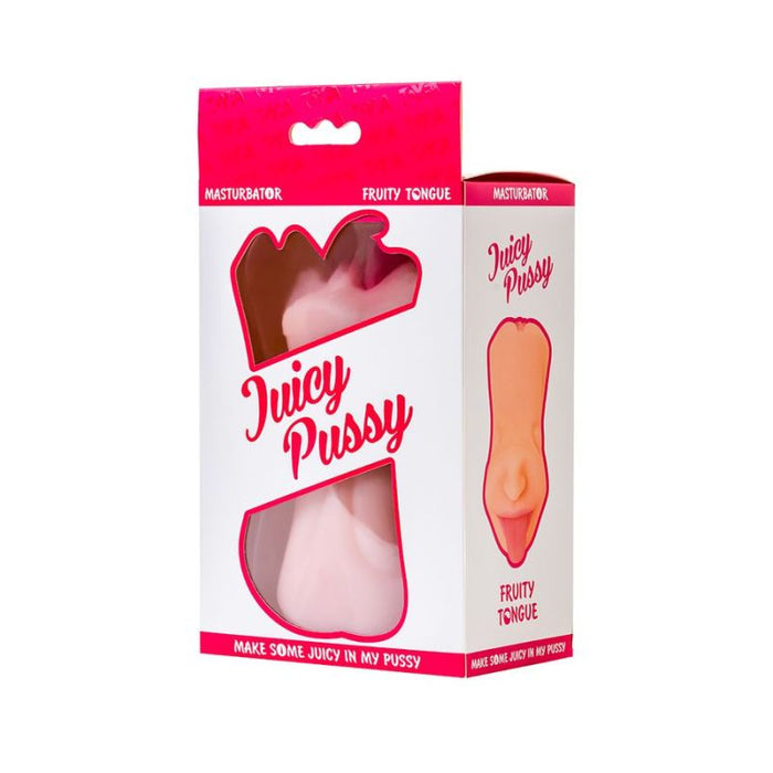 Juicy Fruity Tongue Masturbator, 19cm, Flesh