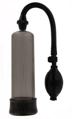 Size Matters Beginner Penis Pump, 8"/20cm, Black/Clear