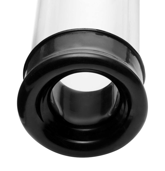 Size Matters Beginner Penis Pump, 8"/20cm, Black/Clear